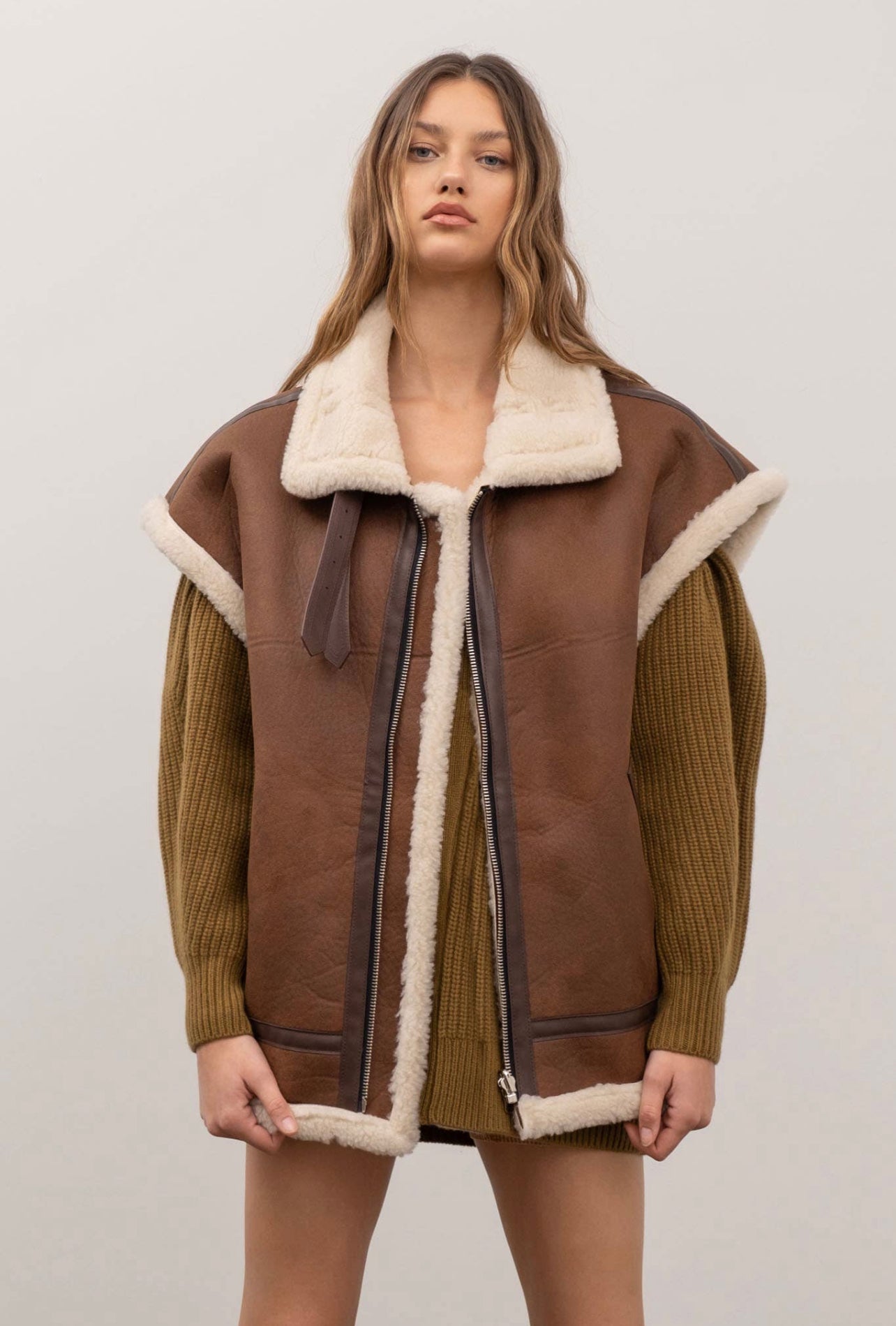 Faux Shearling Vest